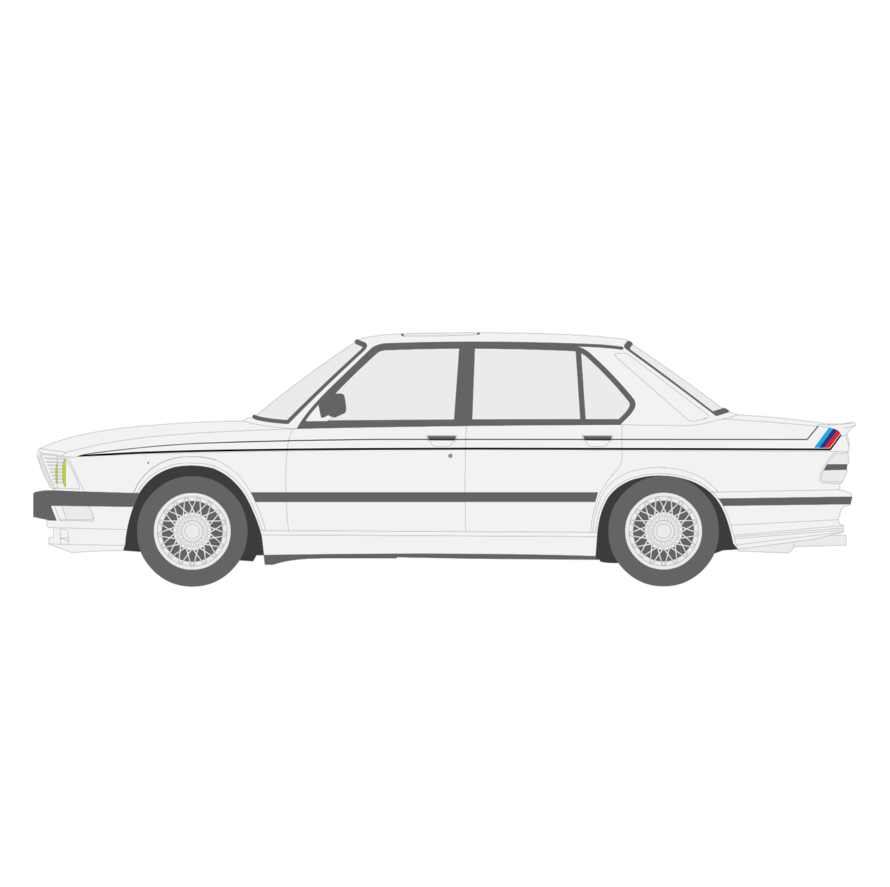 BMW E28 5-Series M-Stripe
