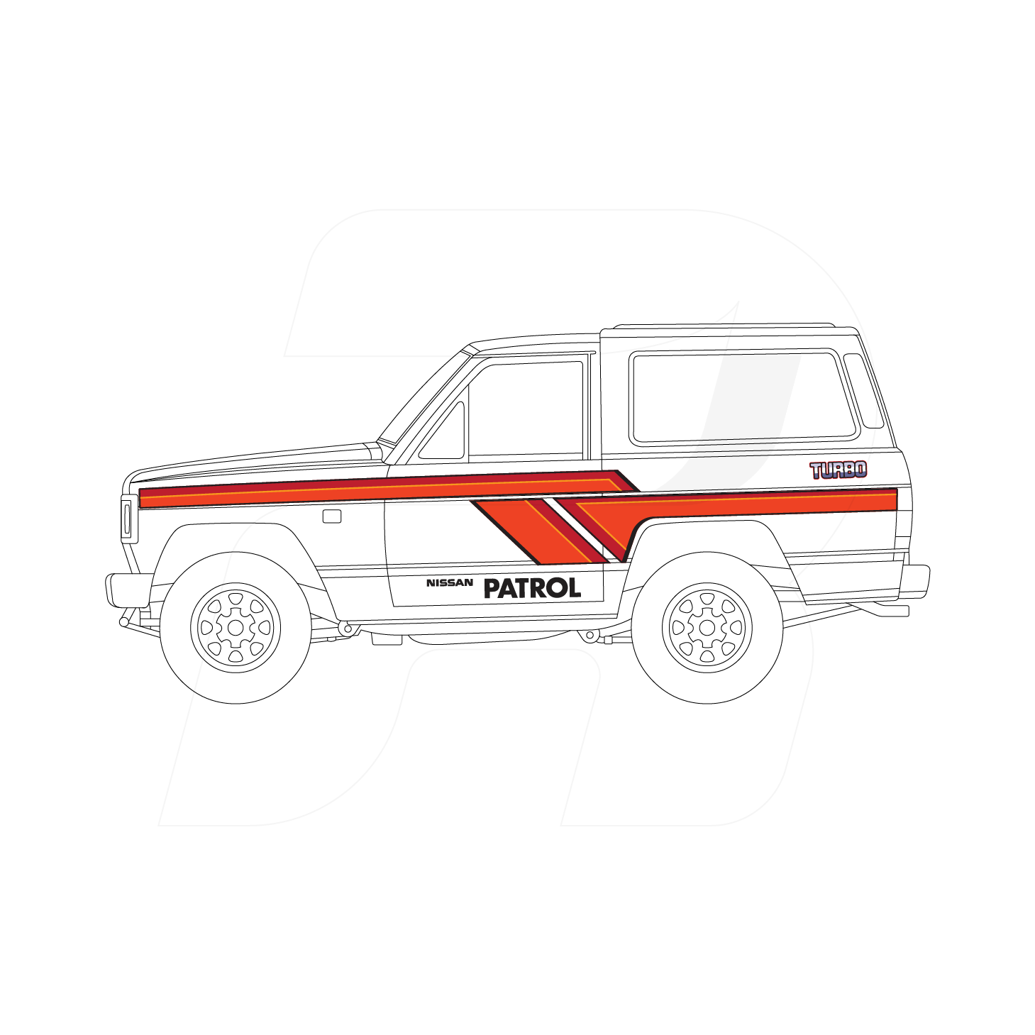 Nissan MQ Patrol SWB Ray Gun – Recal Decals