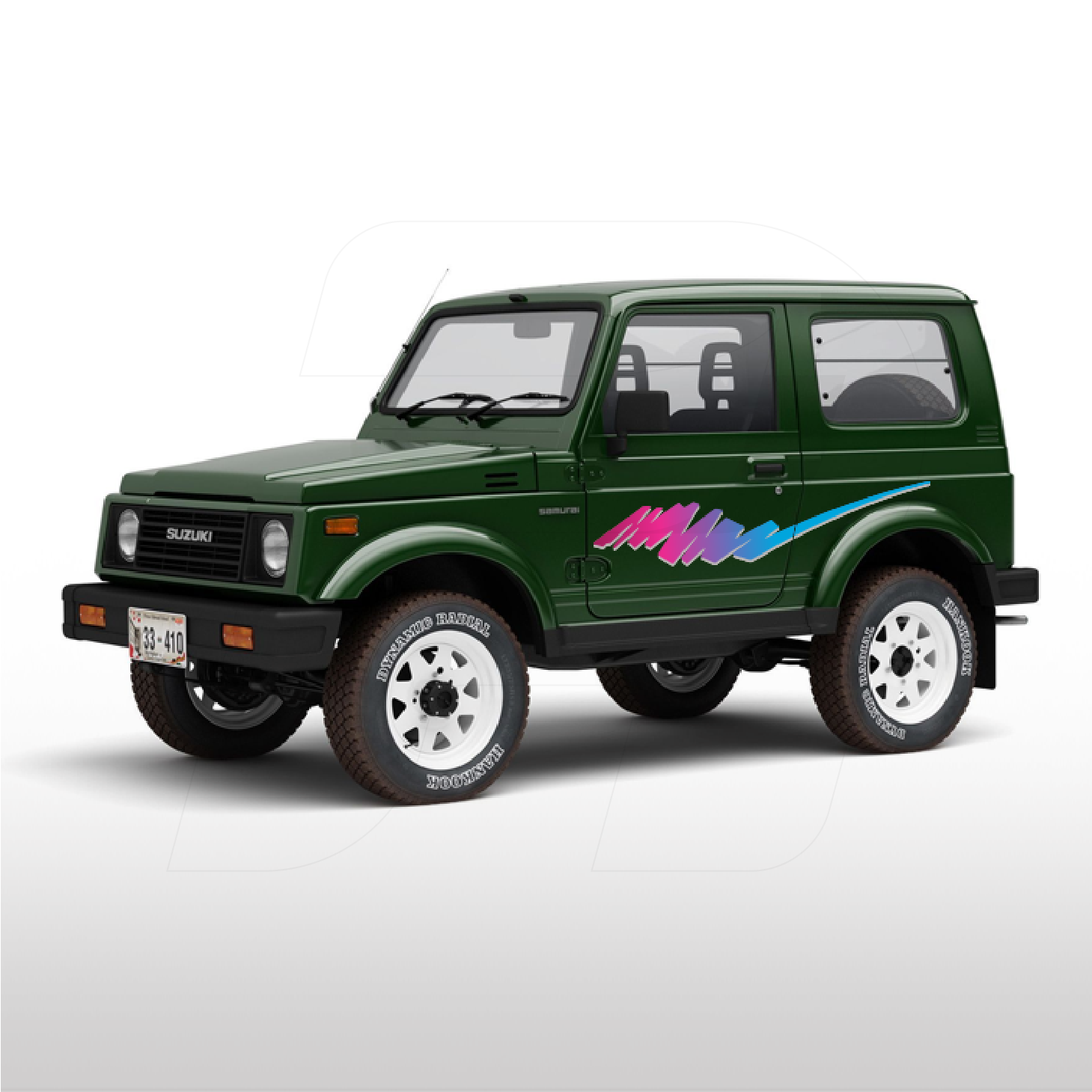 Suzuki SJ40 Samurai/Jimny/Sierra Pink OEM Decal