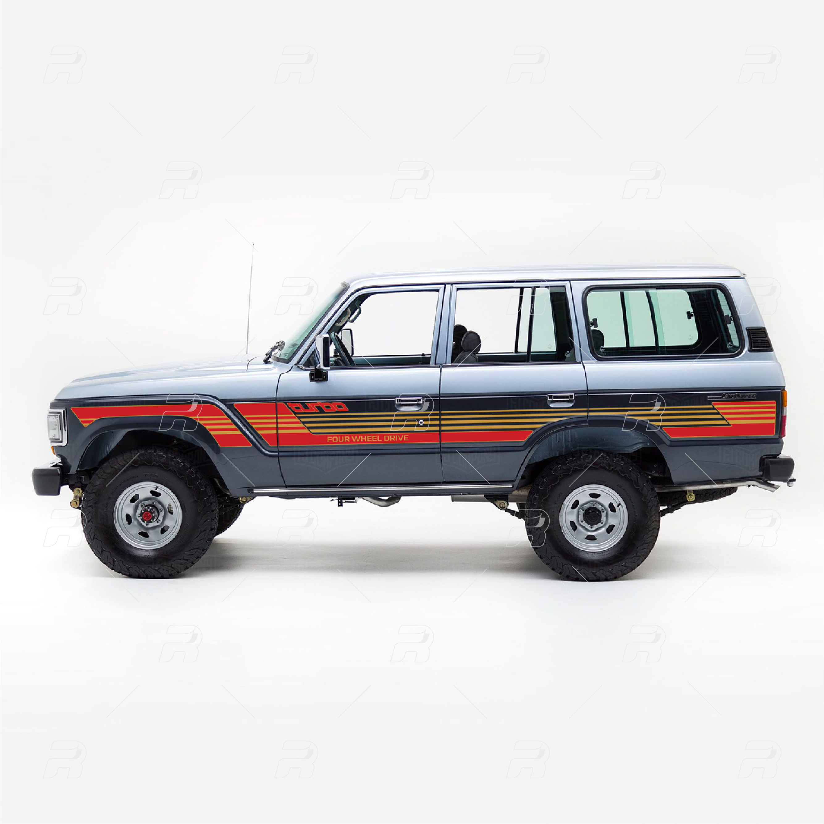 Toyota 60-series Land Cruiser Red Facelift Decal