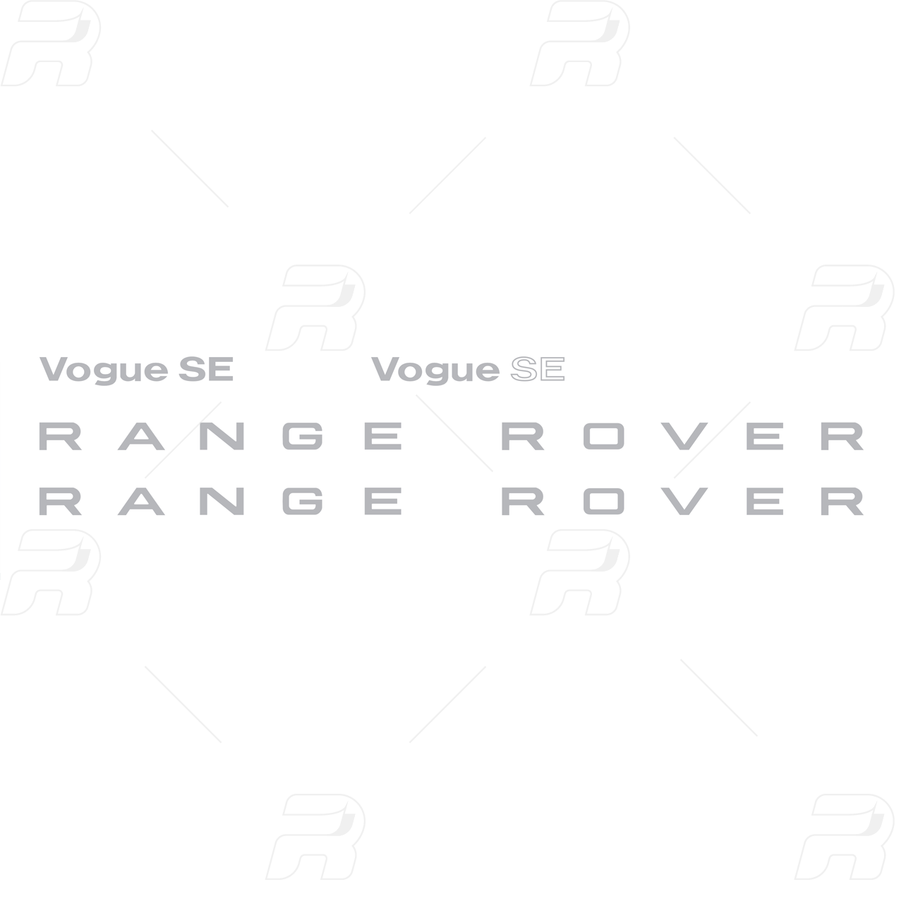 Range Rover Classic Thin Badge Kit