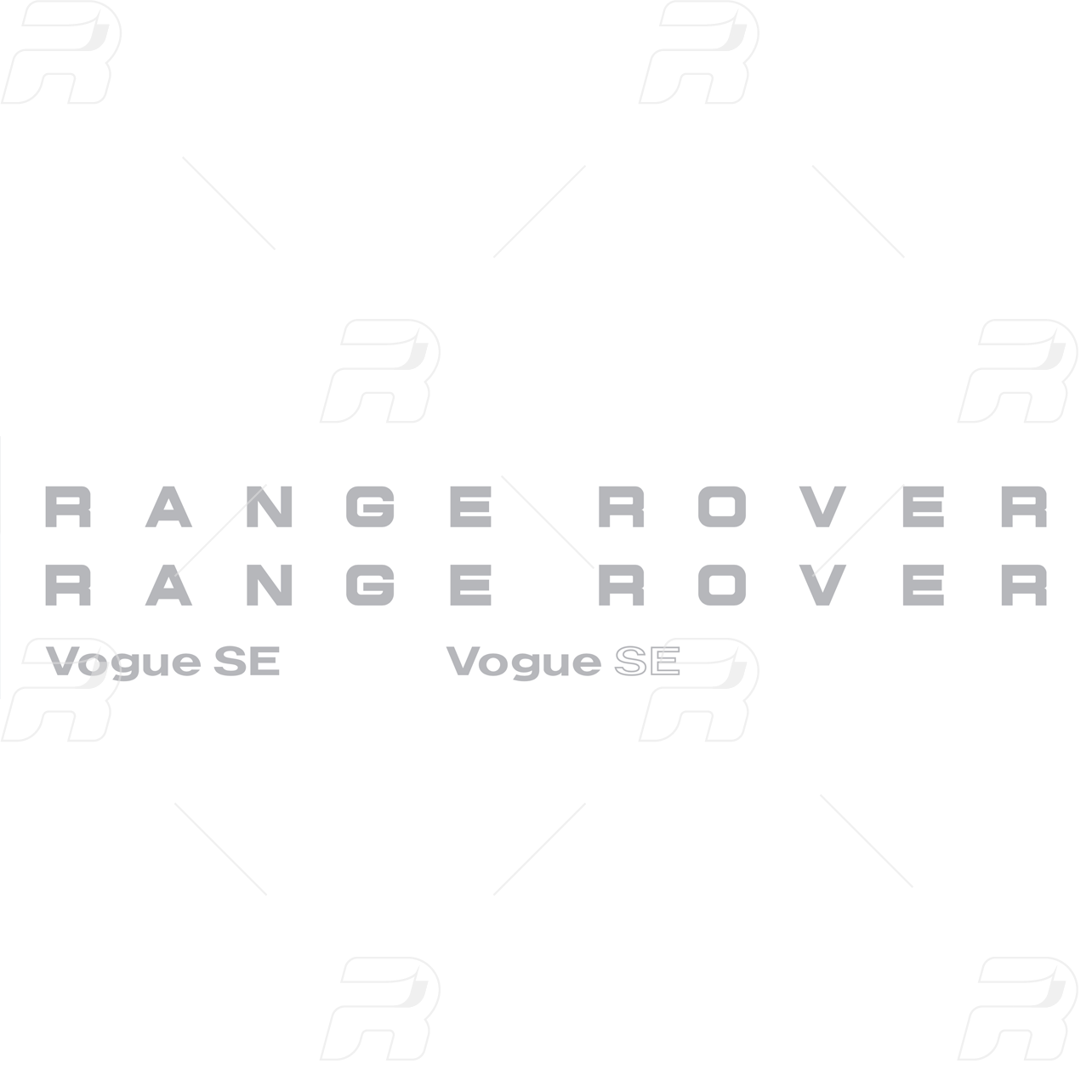 Range Rover Classic Thick Badge Kit