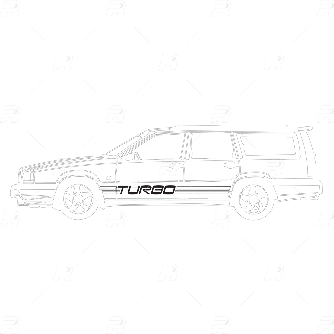 Volvo 740/850/960/V70 Turbo Decal